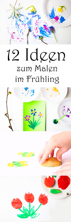 12 Ideen Zum Malen Im Fruhling Mit Kindern Mama Kreativ